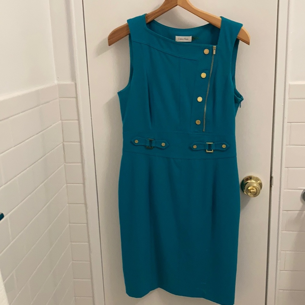 Calvin Klein green dress